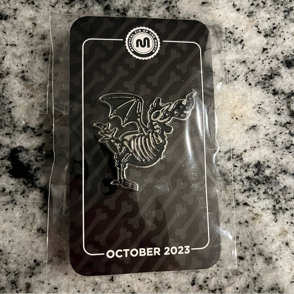 Good Mythical‎ Morning GMM Pin Of The Month Rhett & Link Skeleton-Trice October